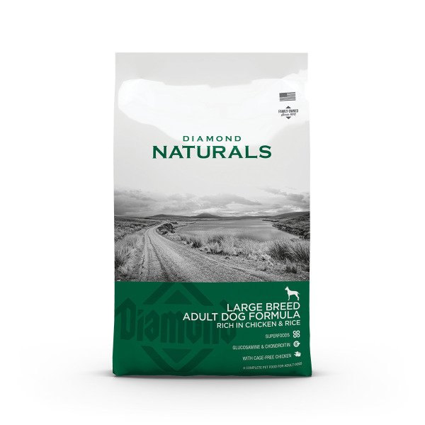 Сухий корм для дорослих собак великих порід Diamond Naturals Adult Large Breed Chicken & Rice, 15 кг
