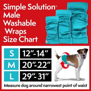 Багаторазовий гігієнічний пояс для собак (кобелів) Simple Solution Washable Male Wrap Large (розмір L), 1 шт.