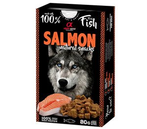 AS DOG NATURAL SNACK SALMON/Н/в ласощі д/собак Натурал Снек виз Салмон 80 г