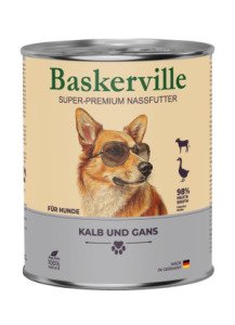 Baskerville Телятина та м'ясо гуски — вологий корм для собак, 800 г
