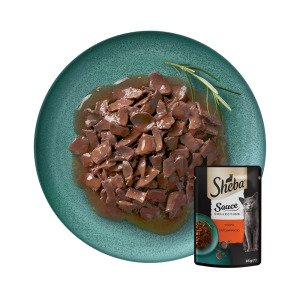 Sheba з яловичиною Соус-меню Вологий корм для дорослих котів пауч 85 г