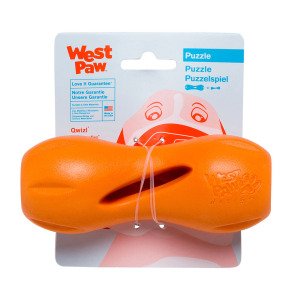 Іграшка для собак Qwizl Small Tangerine/Квізл д/ласощів малий оранжевий 14см