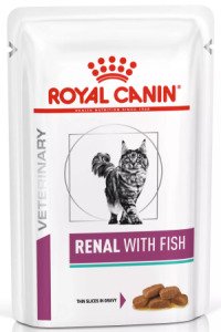 Вологий корм для котів Royal Canin Renal With Fish Pouches, 85 г
