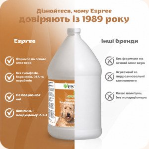 ESPREE Wavy Curly Coat Dog Shampoo&Conditioner 2in1 3,79л