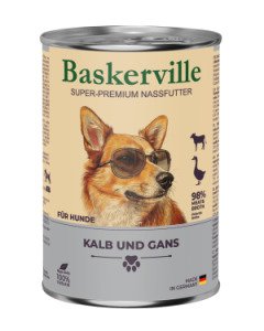 Baskerville HF Консерви для собак. Телятина та м'ясо гуски (400г)