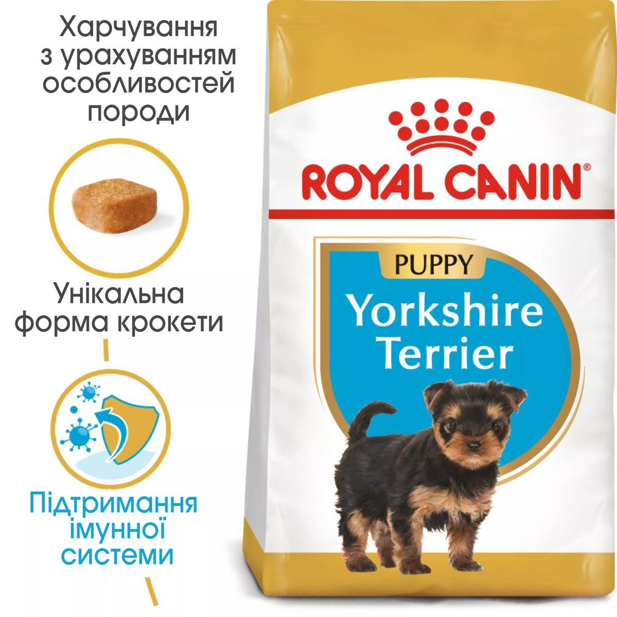 Сухий корм для цуценят мініатюрних порід Royal Canin Yorkshire Puppy, 1.5 кг
