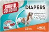 Одноразові гігієнічні підгузки для собак Simple Solution Disposable Diapers Large (розмір L), 12 шт.