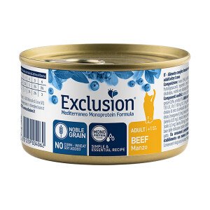 Вологий корм для дорослих котів Exclusion Mediterraneo Adult Cat Beef, 85 г (паштет із яловичиною)