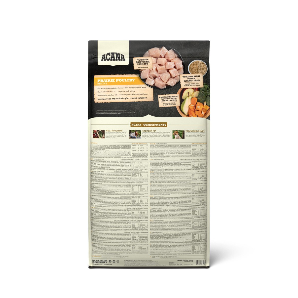 Сухий корм для собак ACANA Classics Prairie Poultry Recipe, 14.5 кг