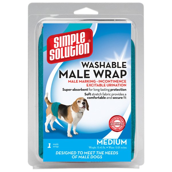 Багаторазовий гігієнічний пояс для собак (кобелів) Simple Solution Washable Male Wrap Medium (розмір M), 1 шт.