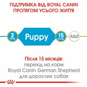 Сухий корм для цуценят великих порід Royal Canin German Shepherd Puppy, 3 кг