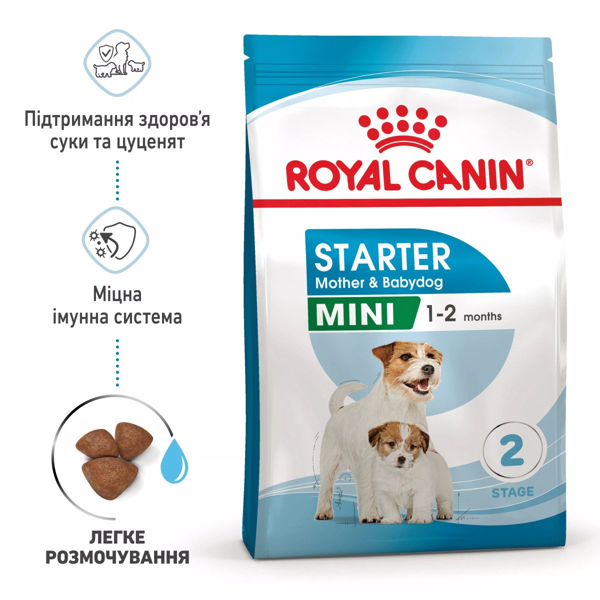 Сухий корм для цуценят мініатюрних порід Royal Canin Mini Starter, 1 кг