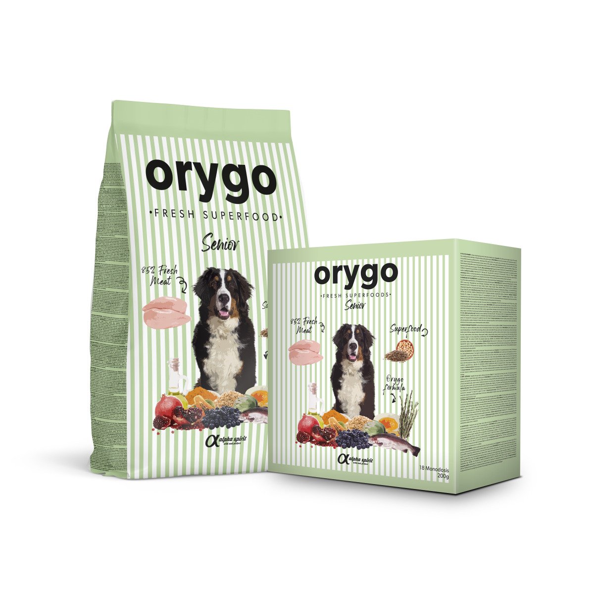 Orygo Senior 3.6 kg box/Н/в корм д/літніх собак Оріго Сеньйор 3,6 Кг (18х200г)