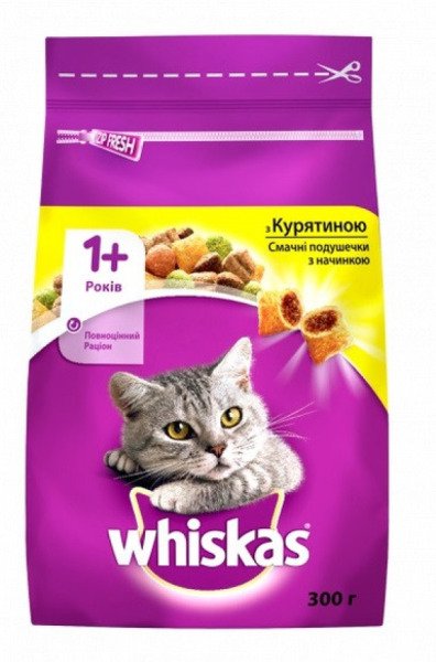 Whiskas Сухий корм для котів з куркою 300 г