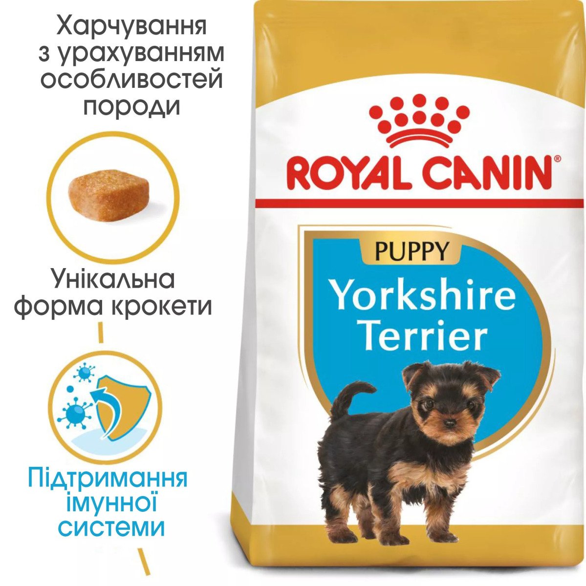 Сухий корм для цуценят мініатюрних порід Royal Canin Yorkshire Puppy, 1.5 кг