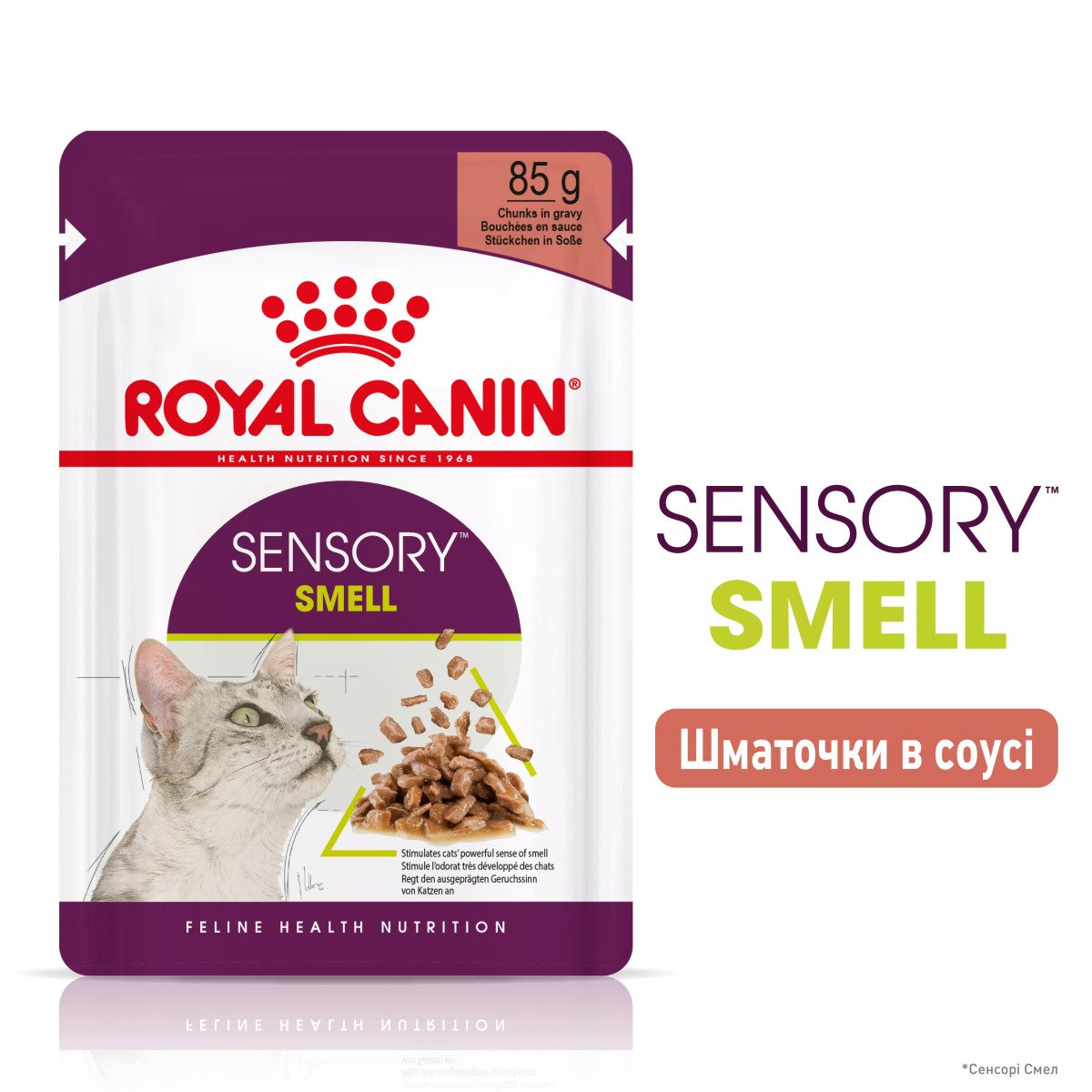 Вологий корм для котів Royal Canin Sensory Smell Chunks In Gravy, 85 г
