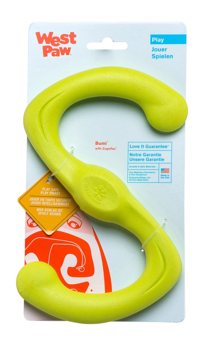 Іграшка для собак Bumi Large Green/Бумі S-подібна велика зелена 24см