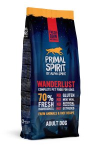 PRIMAL SPIRIT WANDERLUST DOG FOOD/Повнораціонний корм д/собак Вандерласт 12кг