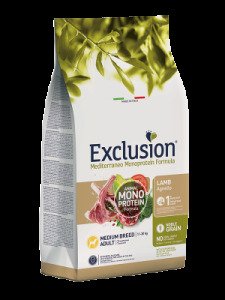 Сухий корм для собак середніх порід Exclusion Adult Lamb Medium Breed, 3 кг
