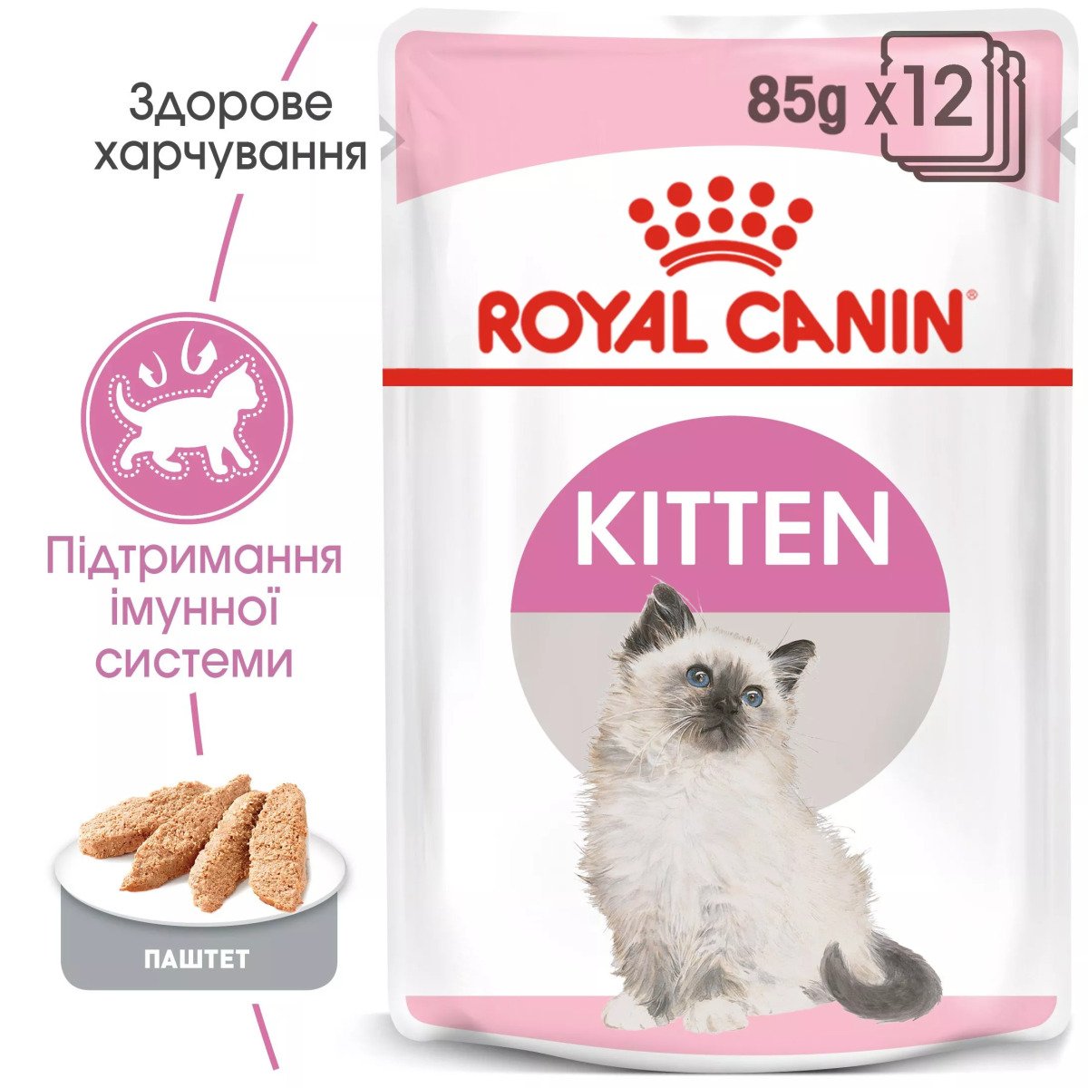Вологий корм для кошенят Royal Canin Kitten Loaf, 85 г