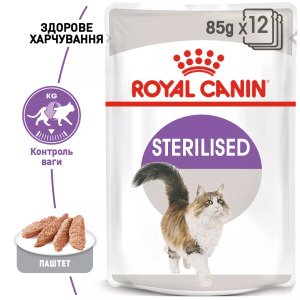 Вологий корм для стерилізованих котів Royal Canin Sterilised Loaf, 85 г
