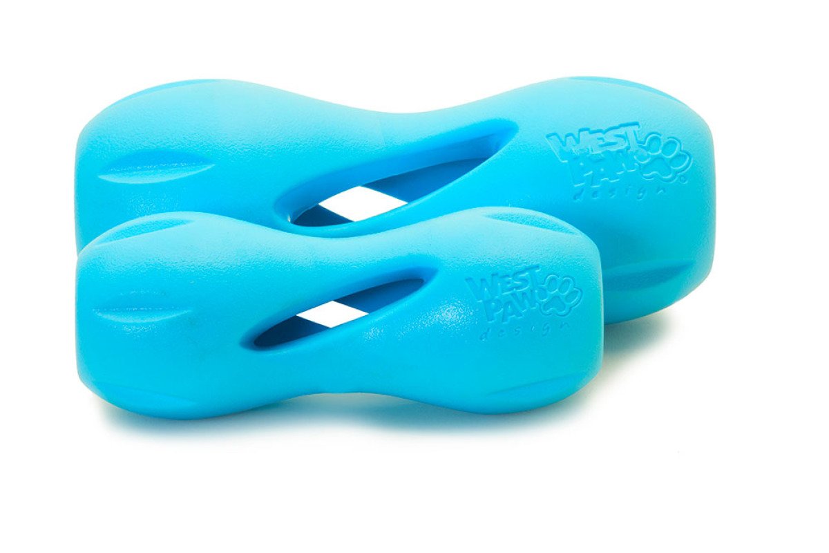Іграшка для собак Qwizl Large Aqua/Квізл д/ласощів великий блакитний 17см