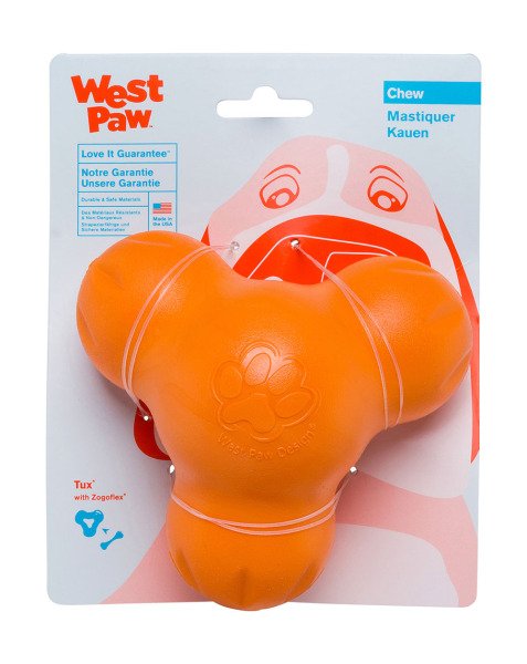 Іграшка для собак Tux Large Tangerine/Тукс д/ласощів вел. оранжевий 13см