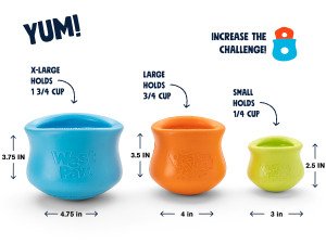 Іграшка для собак Toppl XLarge Aqua/Топпл д/ласощів дуже великий блакитний