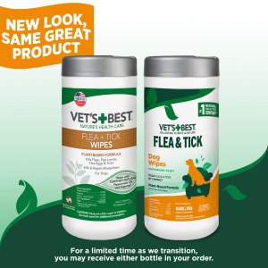 VET`S BEST Flea&Tick Wipes 50 шт