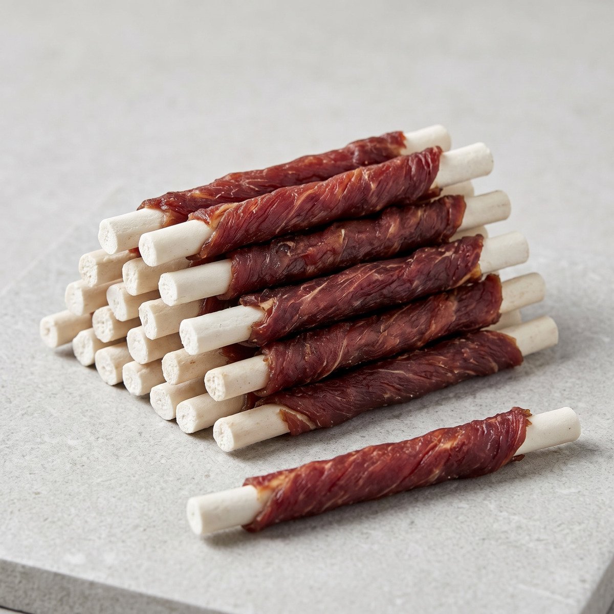 Ласощі для собак Dankers «Woof Calcium Sticks» (Кальцієві палички з качиним м'ясом, 500 г)