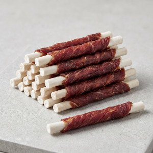 Ласощі для собак Dankers «Woof Calcium Sticks» (Кальцієві палички з качиним м'ясом, 500 г)