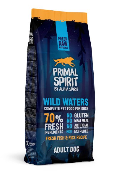 PRIMAL SPIRIT WILD WATERS DOG FOOD/Повнораціонний корм д/собак Вайлд Вотерс 12кг