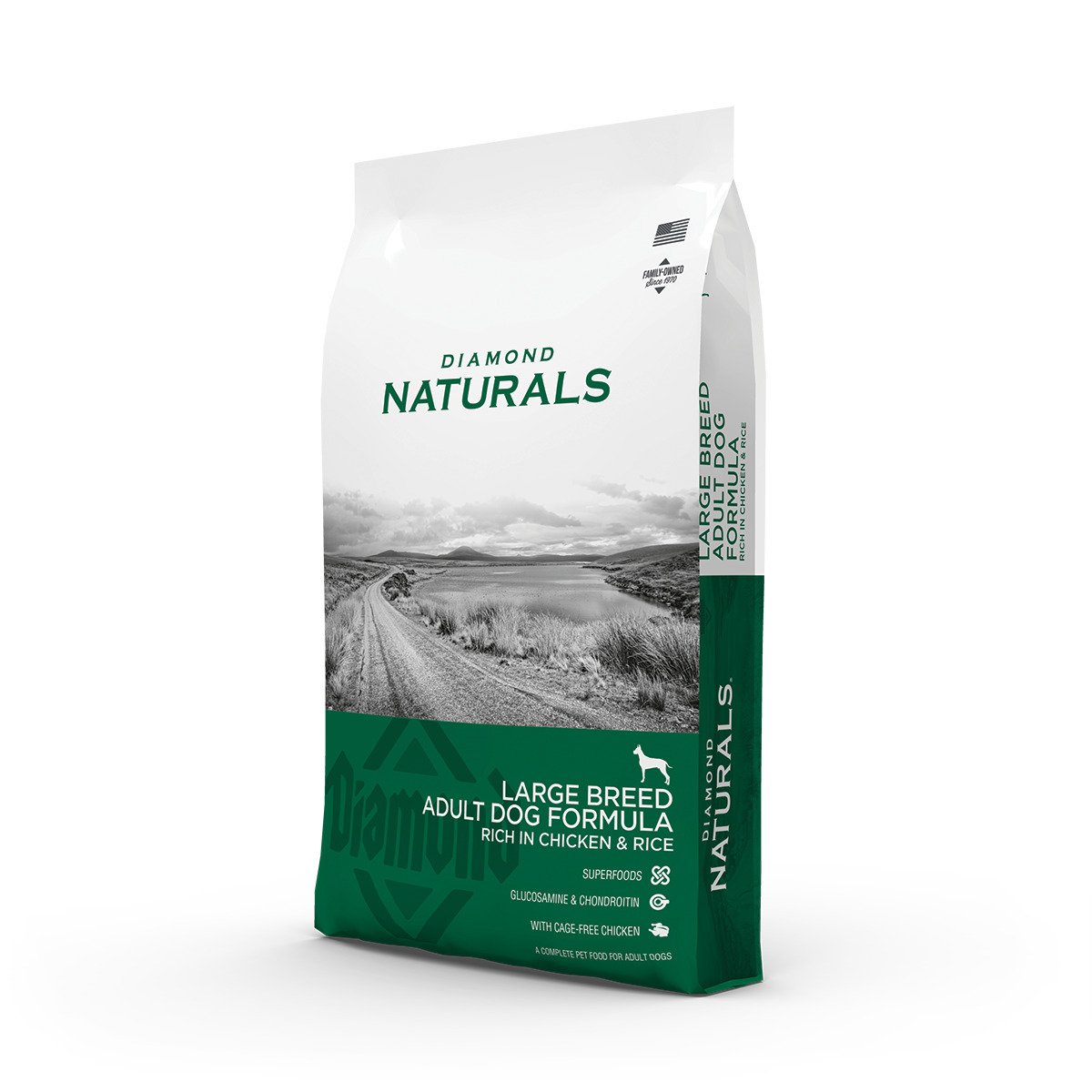 Сухий корм для дорослих собак великих порід Diamond Naturals Adult Large Breed Chicken & Rice, 15 кг