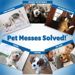 Одноразові гігієнічні підгузки-пояси для собак (кобелів) OUT! PetCare Comfort-Dri Male Wraps M/L, 10 шт.