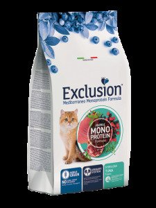 Exclusion Mediterraneo Noble Grain Cat Tuna, Сухий корм для стерилізованих котів 1,5 кг