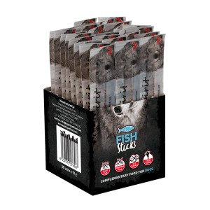 AS DOG Sticks Fish (н/в ласощі з риби, палички 30шт) 300г (х56)