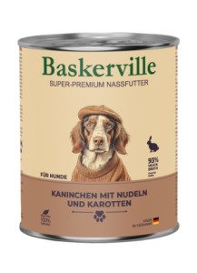 Baskerville Кролик з вермішеллю та морквою — вологий корм для собак, 800 г