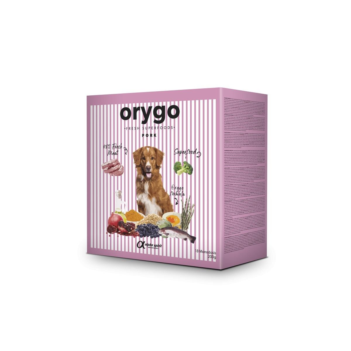 Orygo Pork 3,6 Kg box/Н/в корм д/доросл. собак Оріго Порк 3,6 Кг (18х200г)