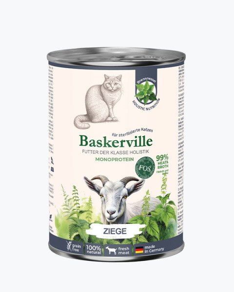 Baskerville KF FOS STERLISED Monoprotein Ziege Коза 400г