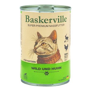 Baskerville Дичина з м'ясом птиці — вологий корм для котів, 400 г