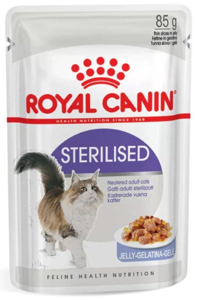 Вологий корм для стерилізованих котів Royal Canin Sterilised in Jelly, 85 г