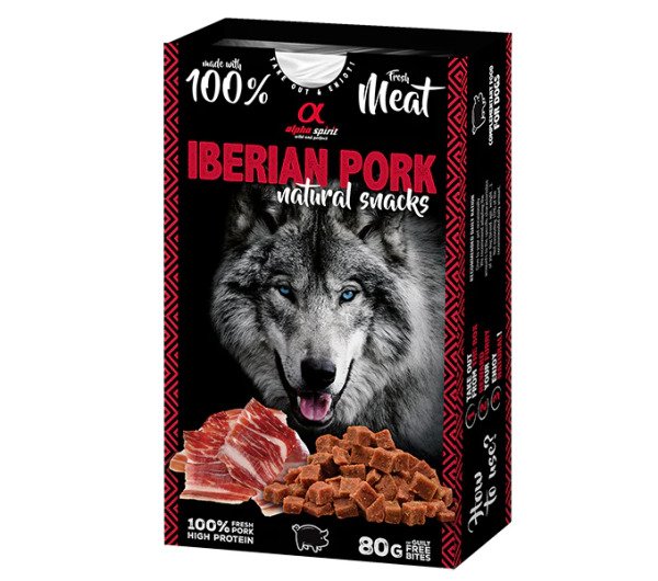 AS DOG NATURAL SNACK IBERIAN PORK/Н/в ласощі д/собак Натурал Снек виз Іберіан Порк 80г