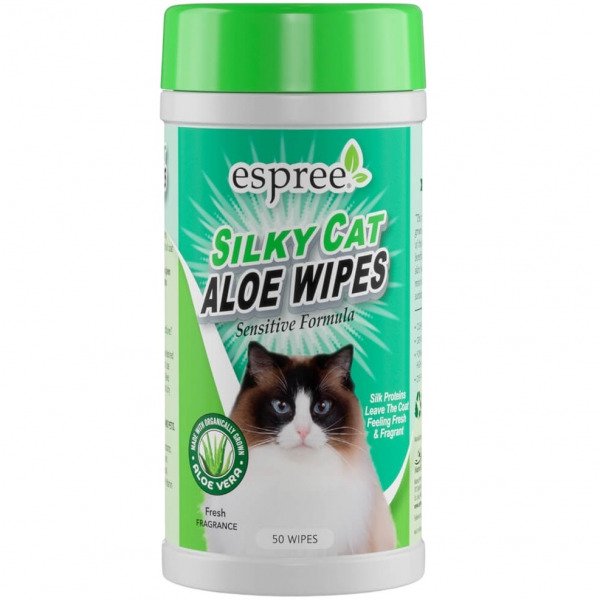 ESPREE Silky Cat Grooming Wipes 50шт
