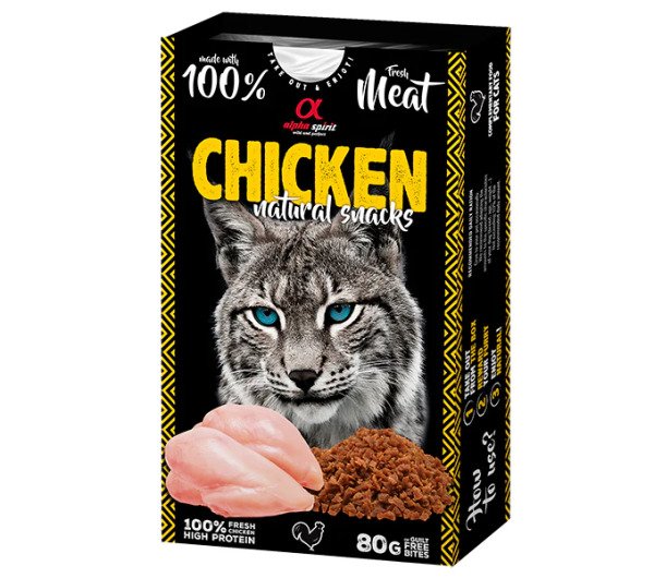 AS CAT NATURAL SNACK CHICKEN/Н/в ласощі д/котів Натурал Снек виз Чікен 80 г