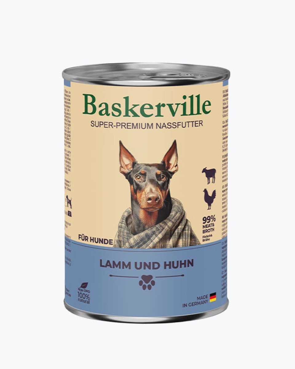 Baskerville Ягня та півень — вологий корм для собак, 400 г