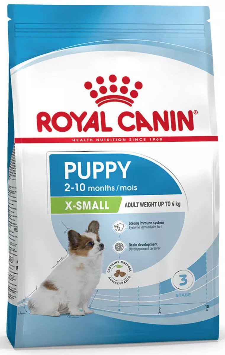 Сухий корм для цуценят мініатюрних порід Royal Canin Xsmall Puppy, акційна упаковка 1.5 кг (1.2 кг + 300 г у подарунок)