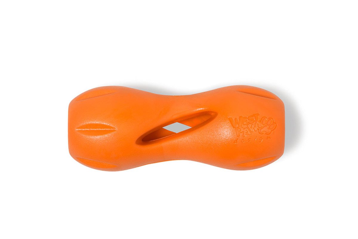 Іграшка для собак Qwizl Small Tangerine/Квізл д/ласощів малий оранжевий 14см