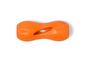 Іграшка для собак Qwizl Small Tangerine/Квізл д/ласощів малий оранжевий 14см