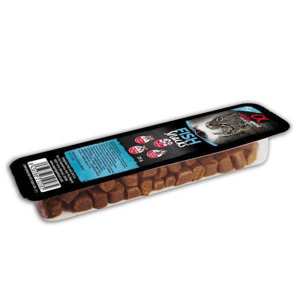 AS CAT Snacks Fish (н/в ласощі з риби, кубики) 35г (х16)