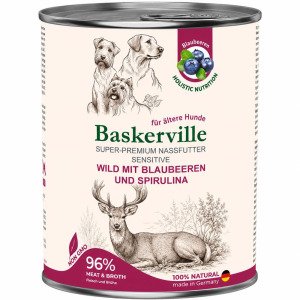 Baskerville Оленина з чорницею та спіруліною — вологий корм для собак, 800 г